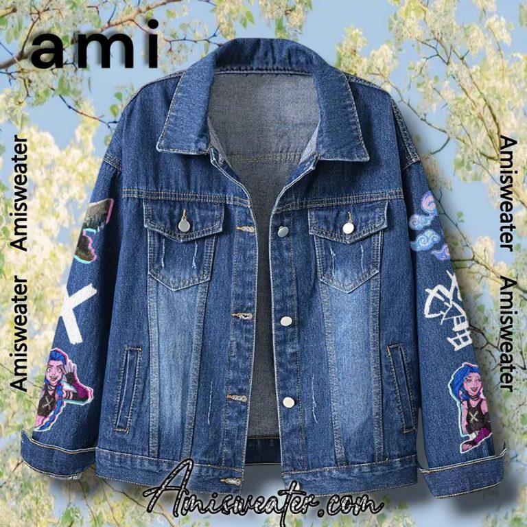 Arcane League Of Legends Denim Jacket-a