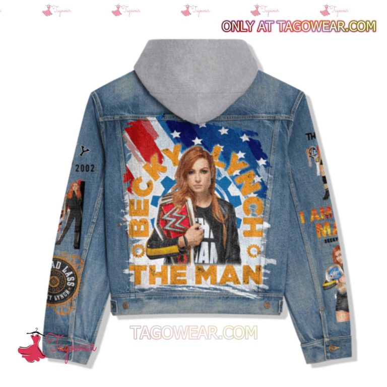 Becky Lynch The Man Jean Hoodie Jacket-b