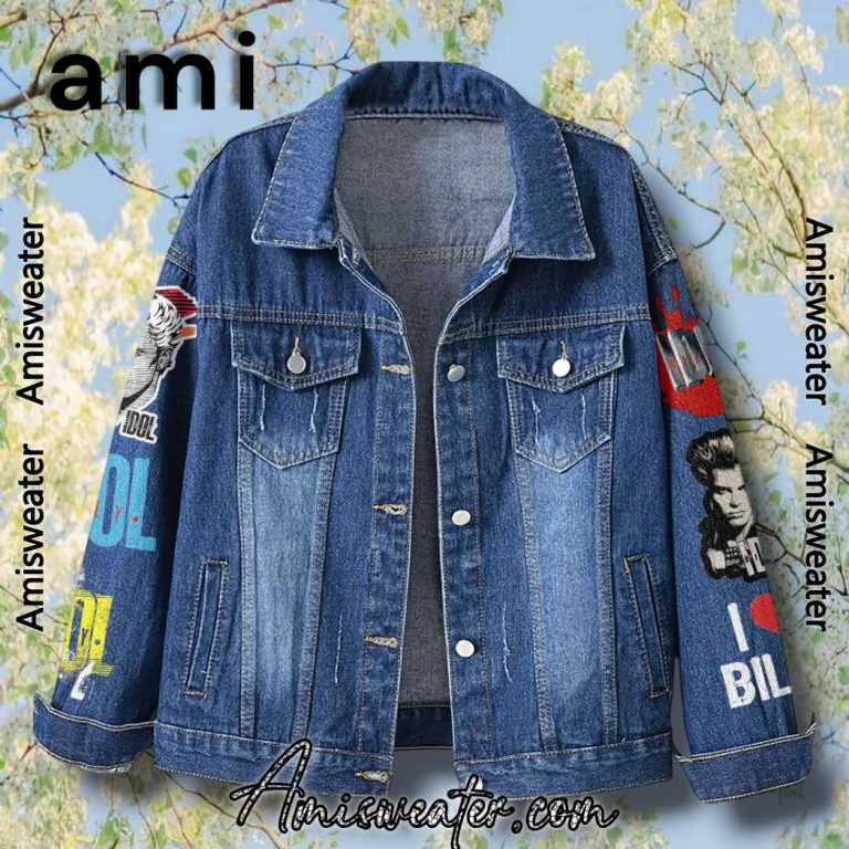 Billy Idol It's A Nice Day Tour Again Denim Jacket-b