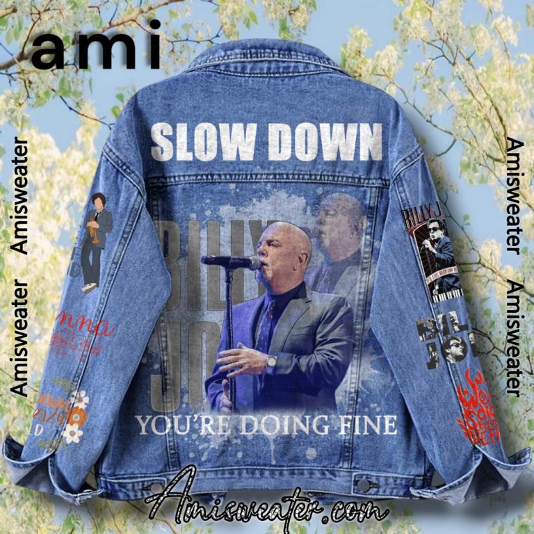 Billy Joel Slow Down Denim Jacket-a