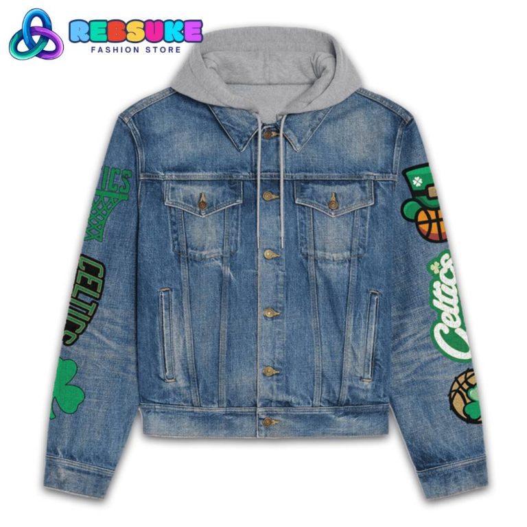 Boston Celtic NBA They Hate Us Hoodie Denim Jacket