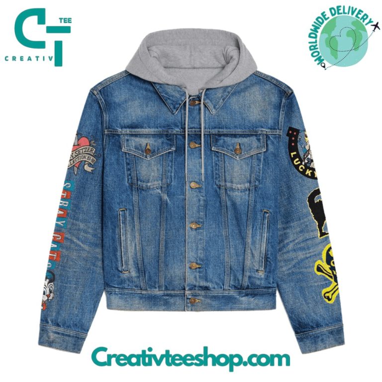 Brian Setzer Rockabilly Riot Hooded Denim Jacket