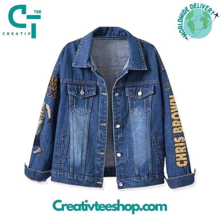 Chris Brown Breezy Bowl XX Stadium Tour Denim Jacket