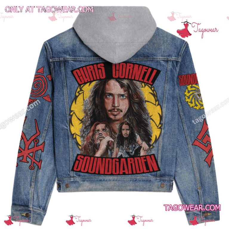 Chris Cornell Soundgarden Jean Hoodie Jacket a