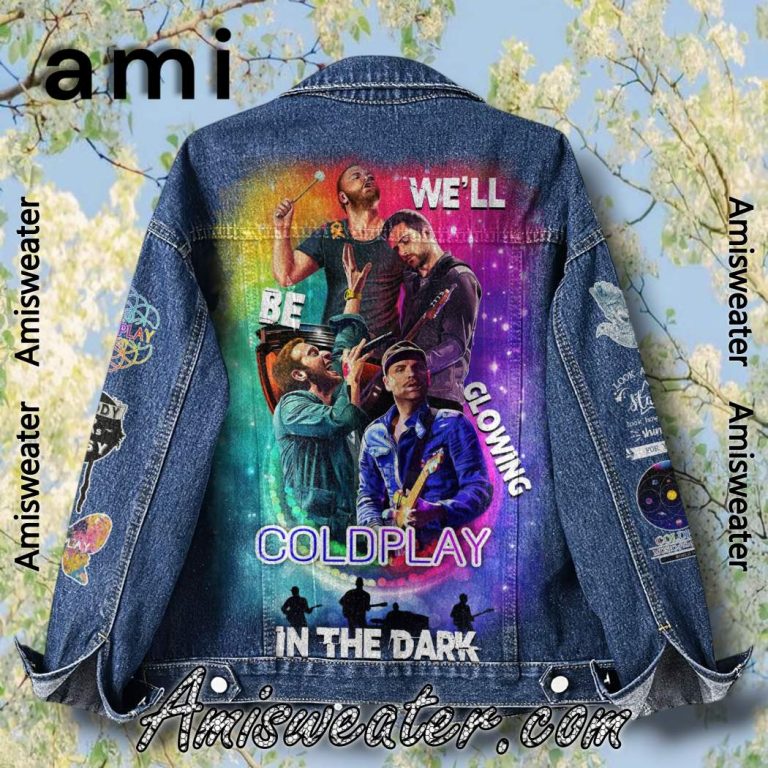 Coldplay We'll Be Glowing In The Dark Denim Jacket-b