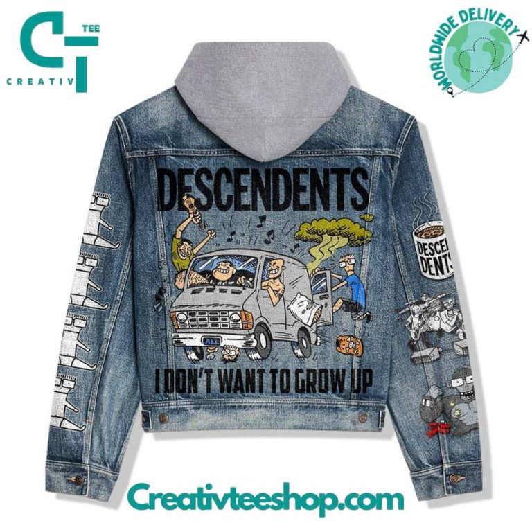 Decendents I Dont Want To Grow Up Hooded Denim Jacket