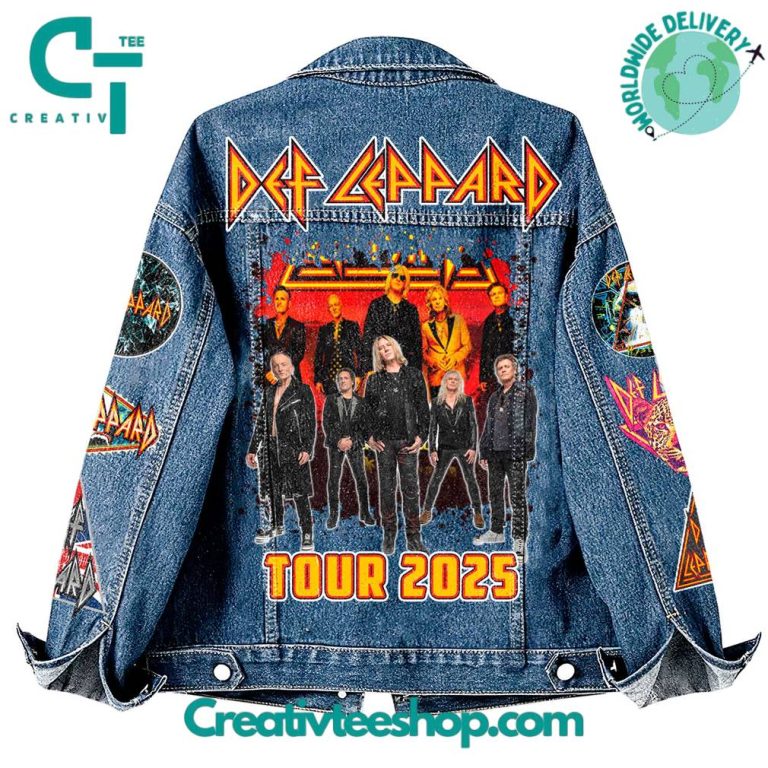 Def Leppard 2025 Tour Denim Jacket