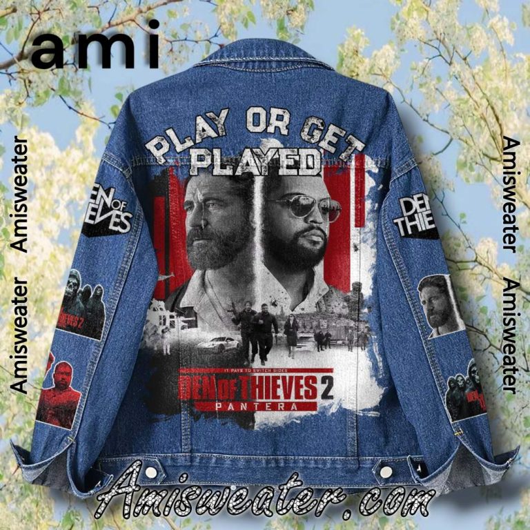Den Of Thieves 2 Play Or Get Played Denim Jacket-a