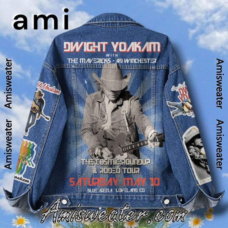 Dwight Yoakam The Cosmic Roundup And Rodeo Tour 2025 Denim Jacket-b