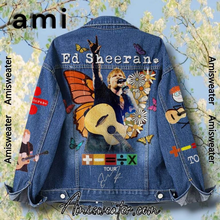 Ed Sheeran The Mathematics Tour Denim Jacket-b