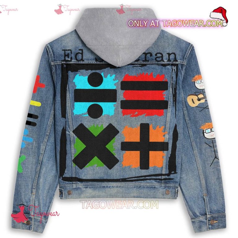 Ed Sheeran The Mathematics Tour Jean Hoodie Jacket-a