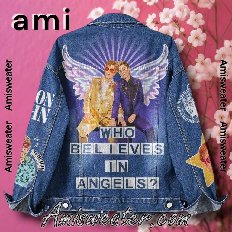 Elton John Who Believes In Angels Denim Jacket-b