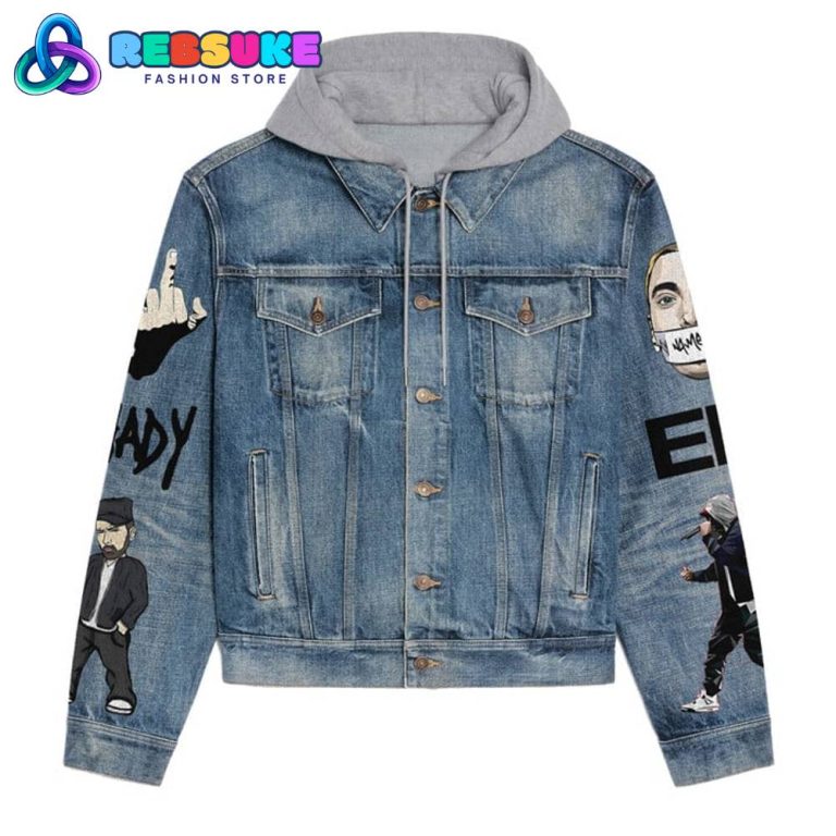 Eminem Eady For Action Hoodie Denim Jacket