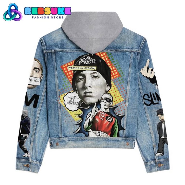 Eminem Eady For Action Hoodie Denim Jacket