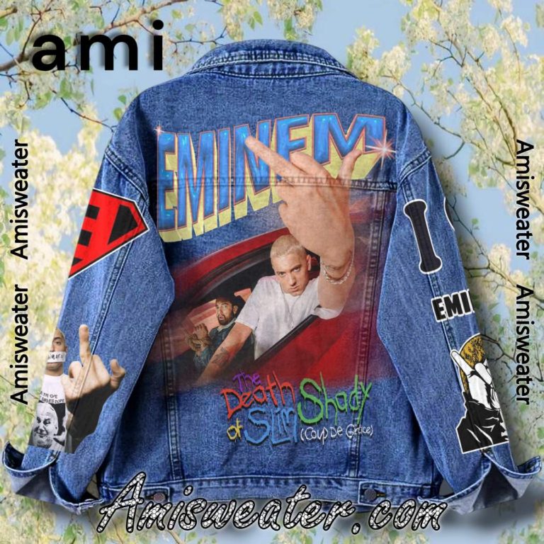 Eminem The Death Of Slim Shady Denim Jacket-b