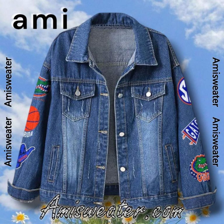 Florida Gators SEC Tournament Champions 2025 Denim Jacket-b