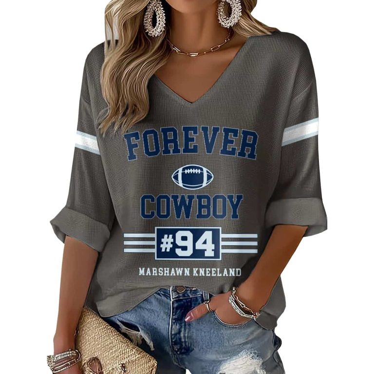 Forever Cowboy Rest In Peace 94 Marshawn Kneeland Waffle Long Sleeve Shirt