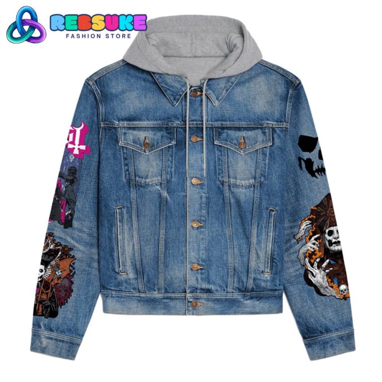 Ghost Band Mary On A Cross Hoodie Denim Jacket