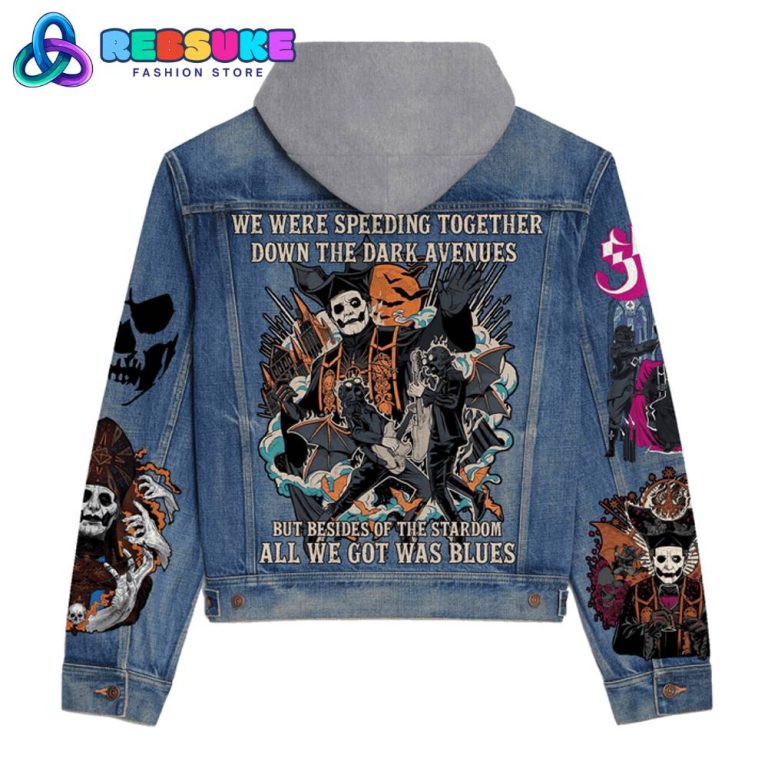 Ghost Band Mary On A Cross Hoodie Denim Jacket
