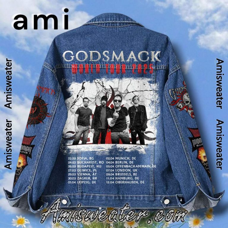 Godsmack World Tour 2025 Denim Jacket-b