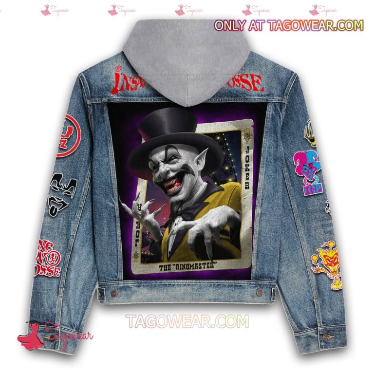 Insane Clown Posse Joker The Ringmaster Hooded Denim Jacket-b