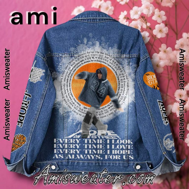 J-hope Every Time I Hope As Always For Us Denim Jacket-a
