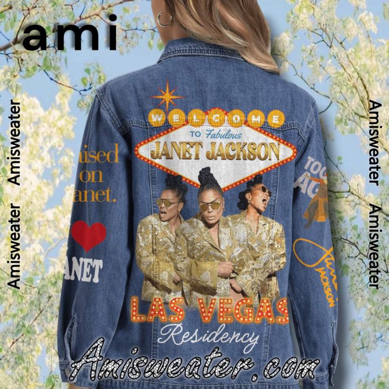 Janet Jackson Las Vegas Residency 2025 Denim Jacket-b