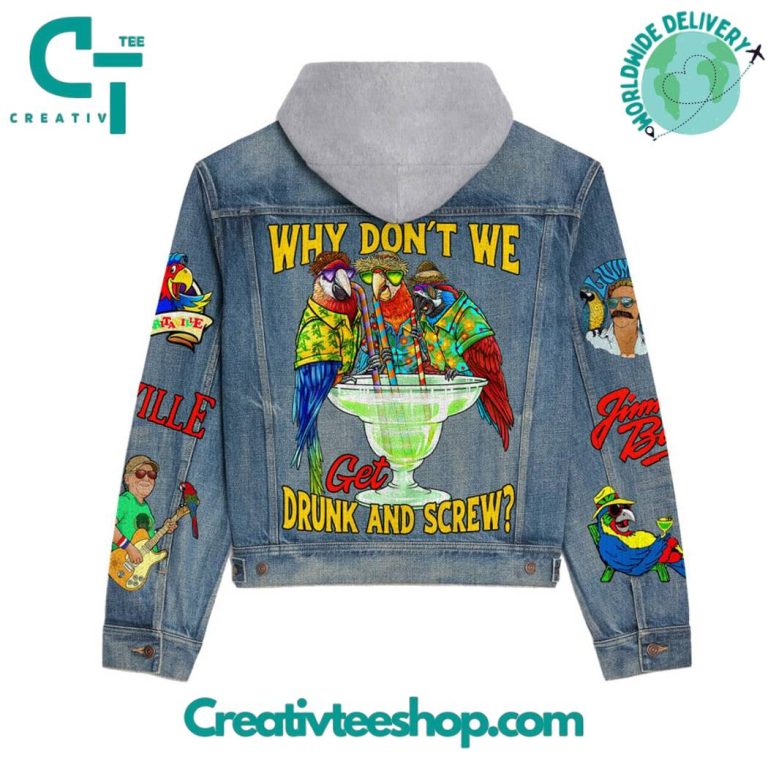 Jimmy Buffet Hooded Denim Jacket
