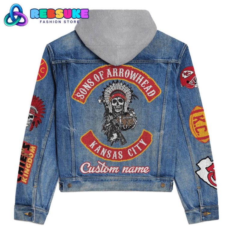 Kansas City Chiefs Sons Of Arrowhead Customized Hoodie Denim Jacket