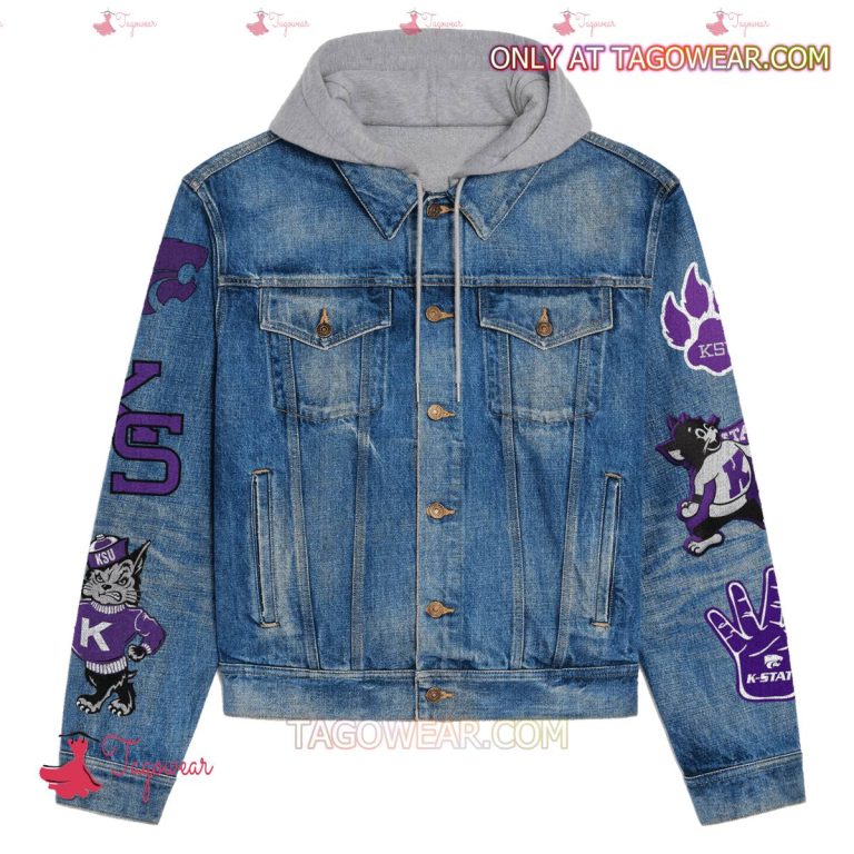 Kansas State Wildcats Emaw Jean Hoodie Jacket-b