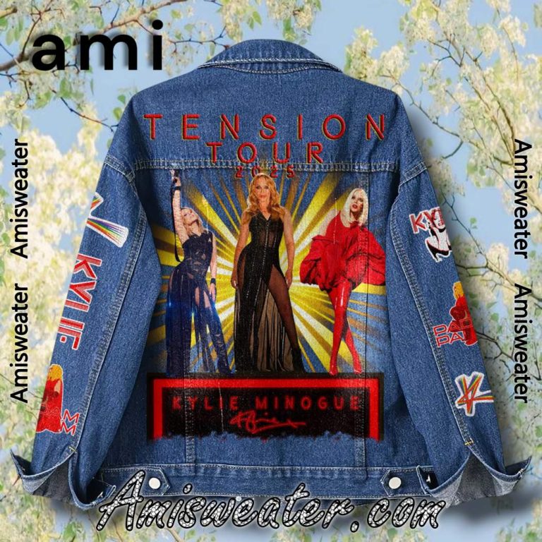 Kylie Minogue Tension Tour 2025 Denim Jacket-b