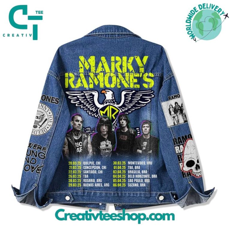 Marky Ramones South America 2025 Tour Denim Jacket