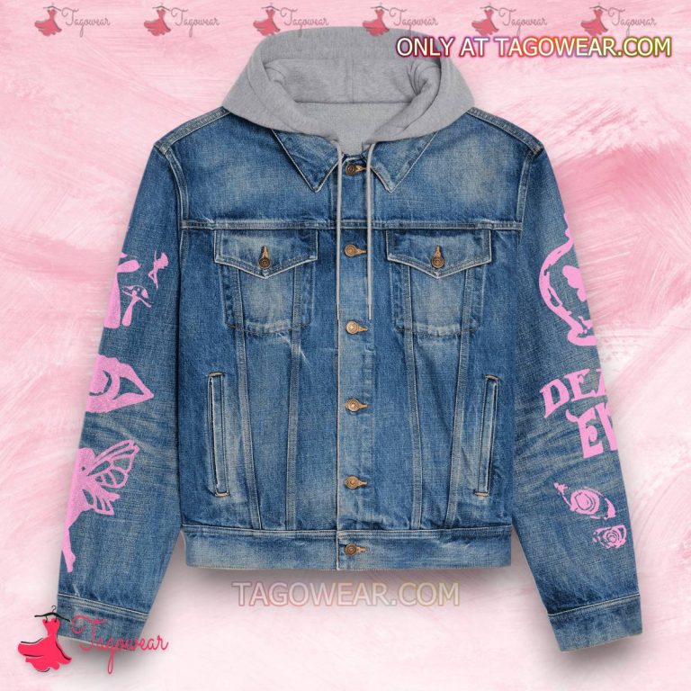 Melanie Martinez Portals Stickers Print Jean Hoodie Jacket-a