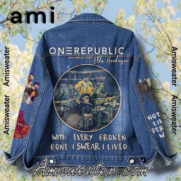 Onerepublic With Every Broken Bone I Swear I Lived Denim Jacket-a