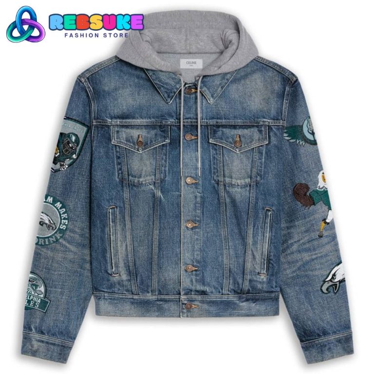 Philadelphia Eagles NFL Hoodie Denim Jacket