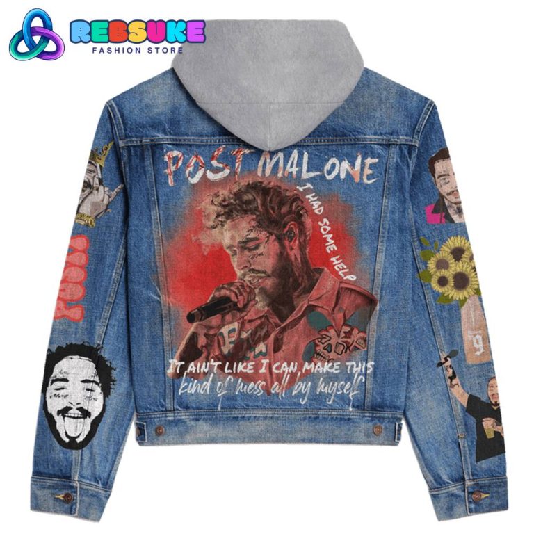 Post Malone I Had Some Help Hoodie Denim Jacket