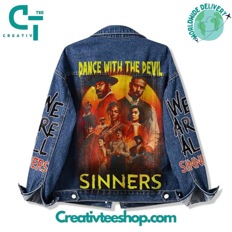 Sinners Dance with the Devil Denim Jacket