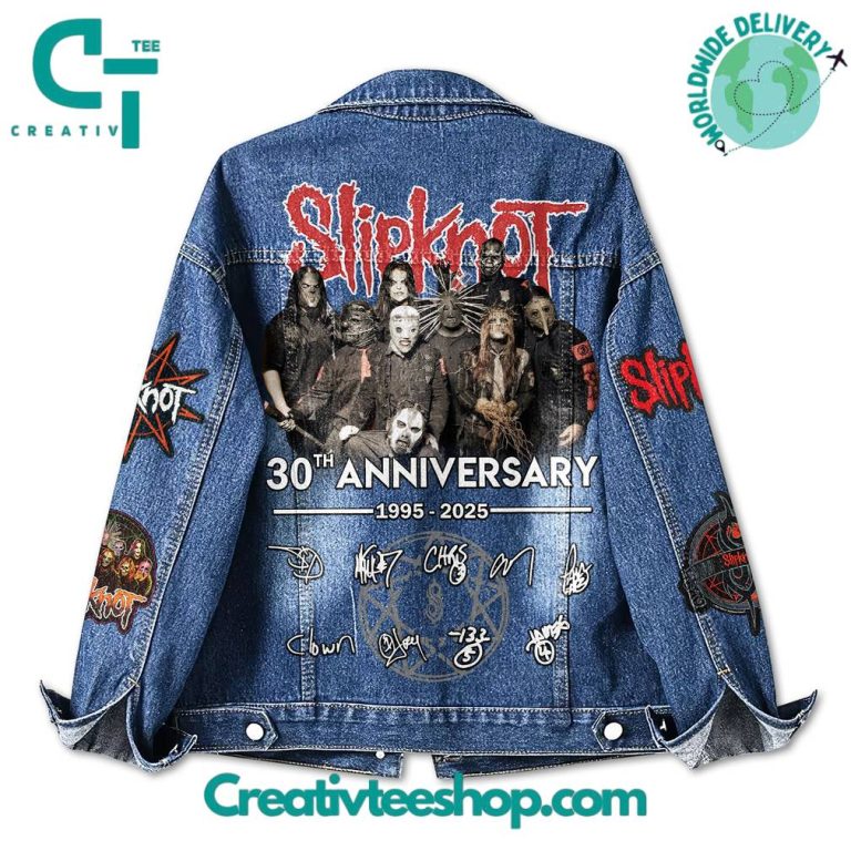 Slipknot 30th Anniversary Thank You For Memories Denim Jacket