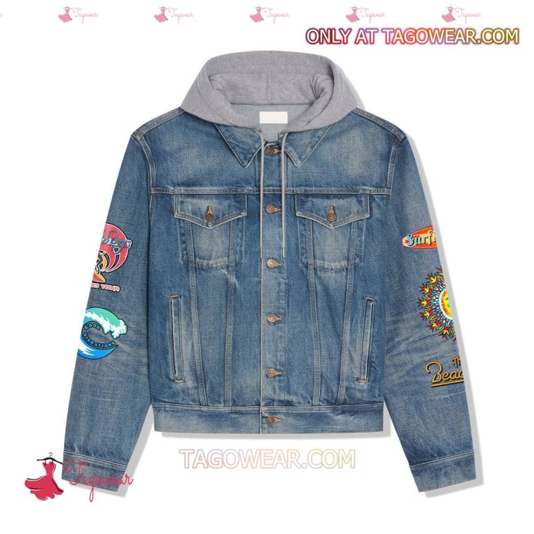 The Beach Boys Endless Summer Gold Jean Hoodie Jacket-a