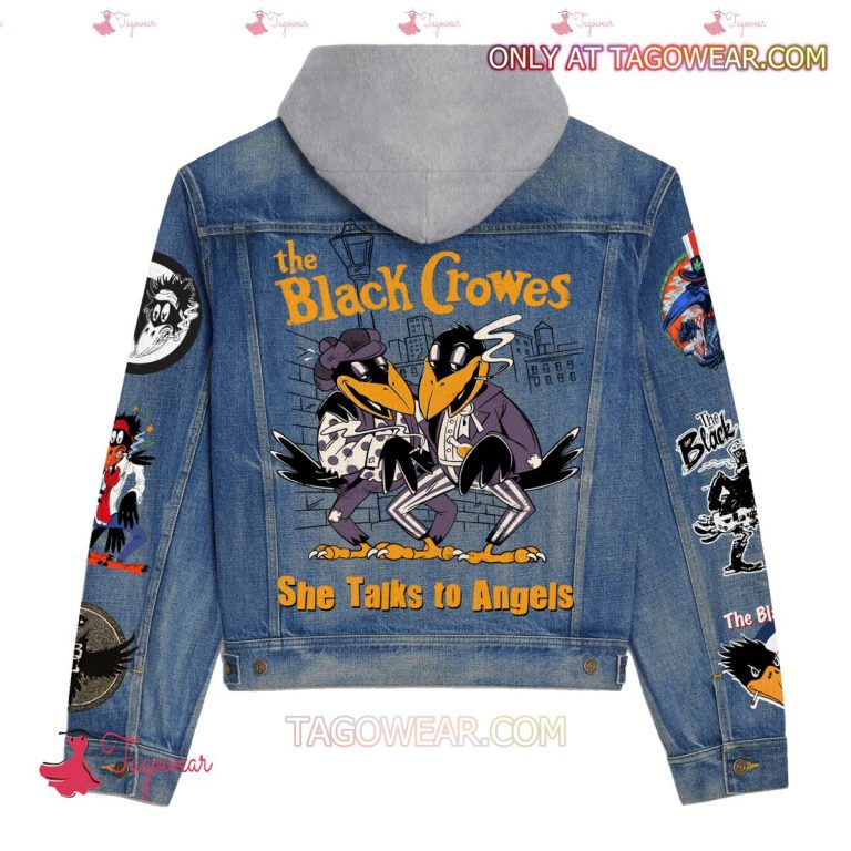 The Black Crowes She Talks To Angels Jean Hoodie Jacket-a
