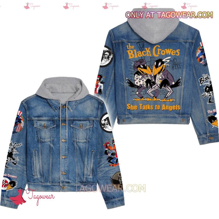 The Black Crowes She Talks To Angels Jean Hoodie Jacket-c