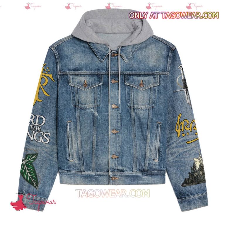 The Lord Of The Rings Not All Those Who Wander Are Lost Jean Hoodie Jacket-a