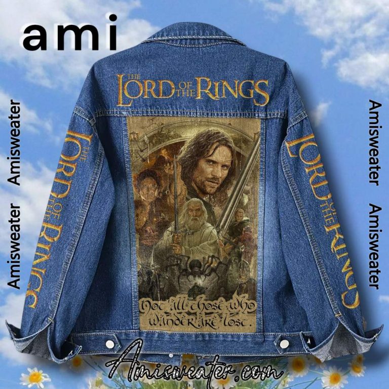The Lord Of The Rings Not All Who Wander Are Lost Denim Jacket-a