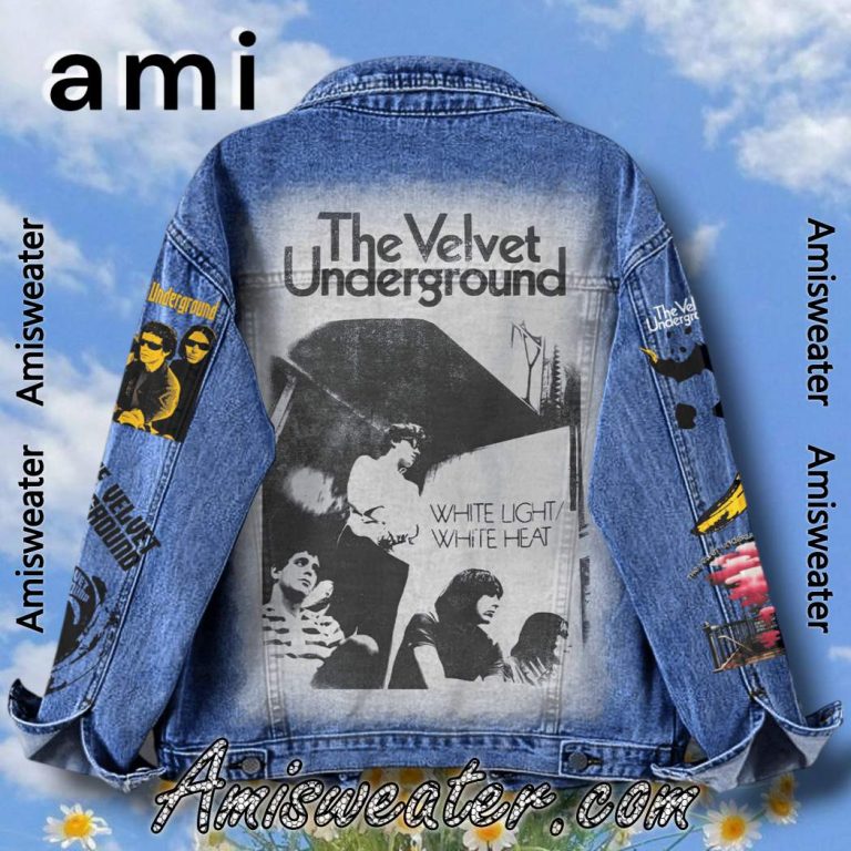 The Velvet Underground White Light White Heat Denim Jacket-a