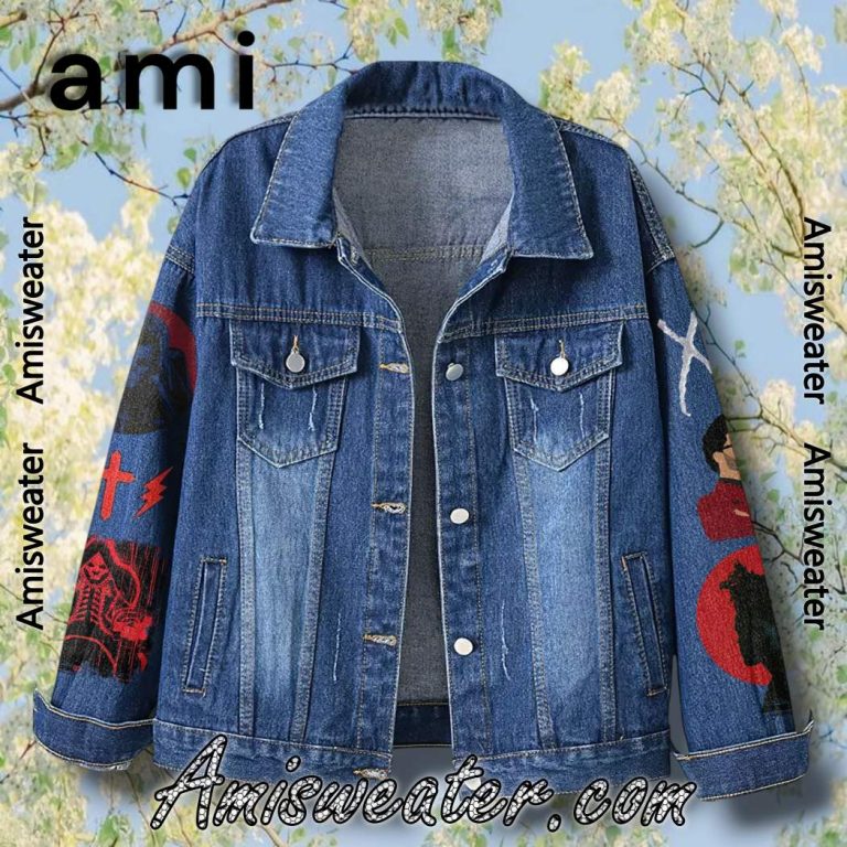 The Weeknd Hurry Up Tomorrow Denim Jacket-a