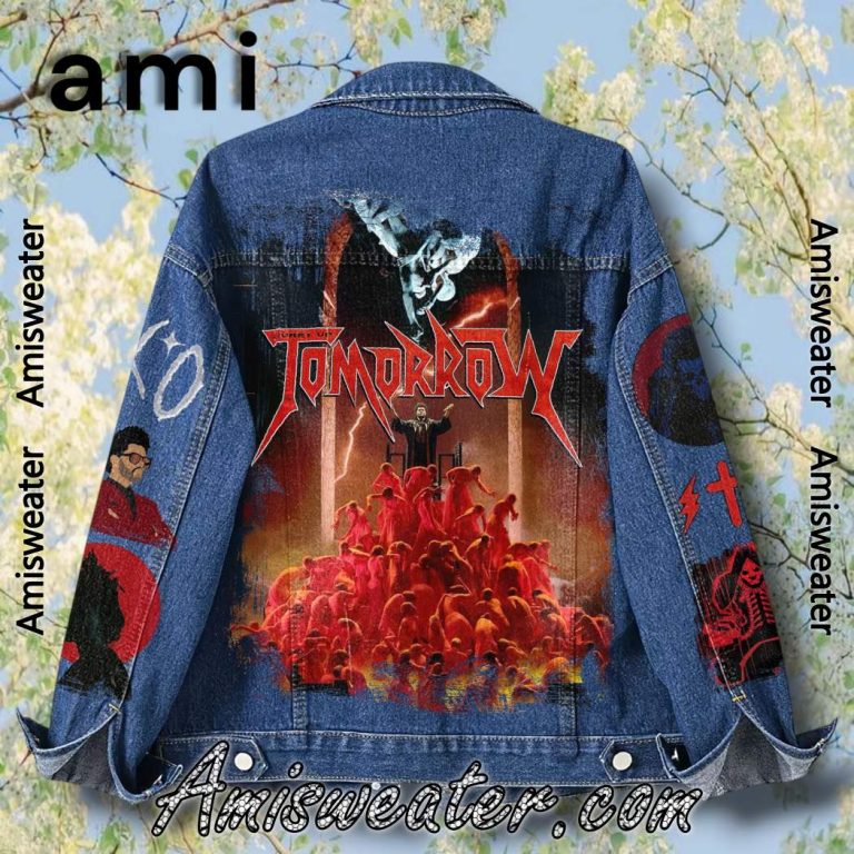 The Weeknd Hurry Up Tomorrow Denim Jacket-b