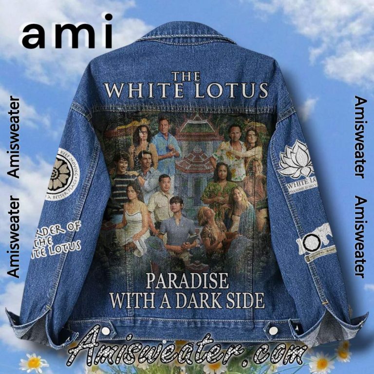 The White Lotus Paradise With A Dark Side Denim Jacket-a
