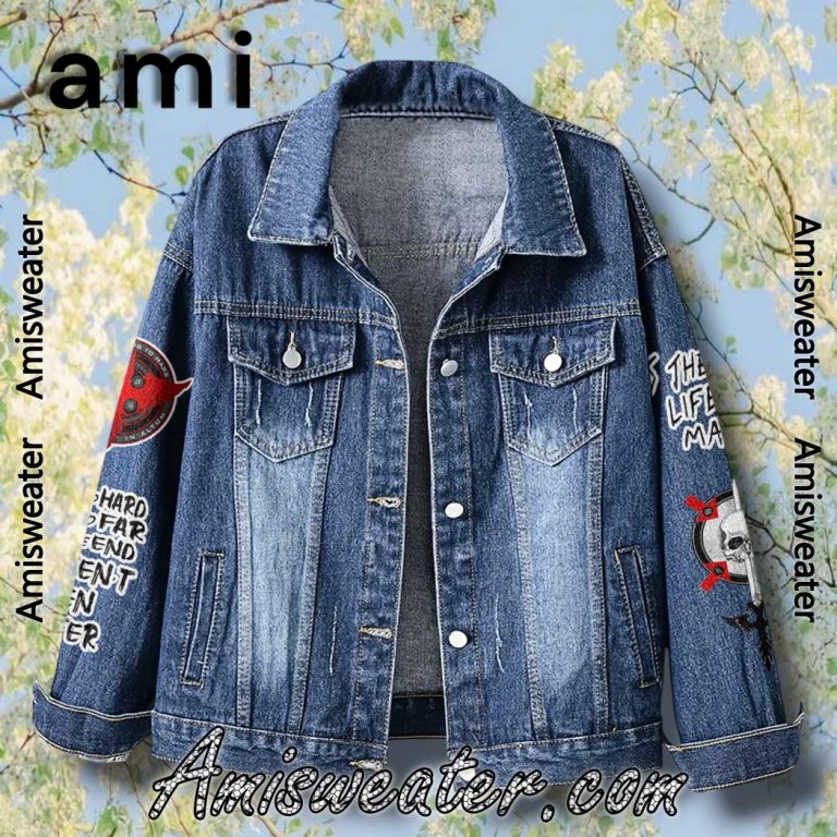 Thirty Seconds To Mars Summer 2025 Tour Denim Jacket-a