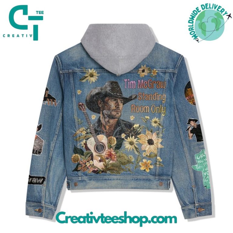 Tim McGraw Hooded Denim Jacket