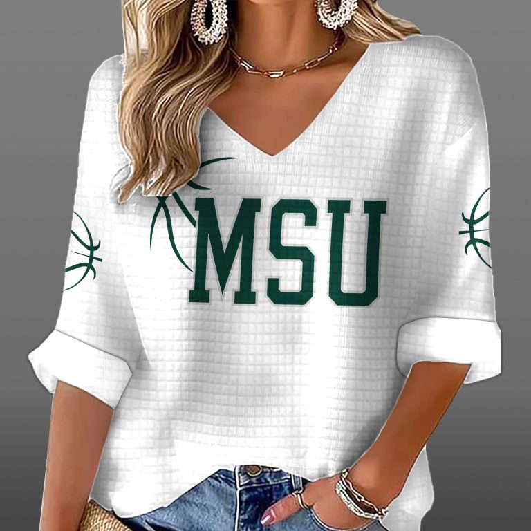mk-TUY19-1177210-MSU-green-waffle-v-neck-shirt.jpg